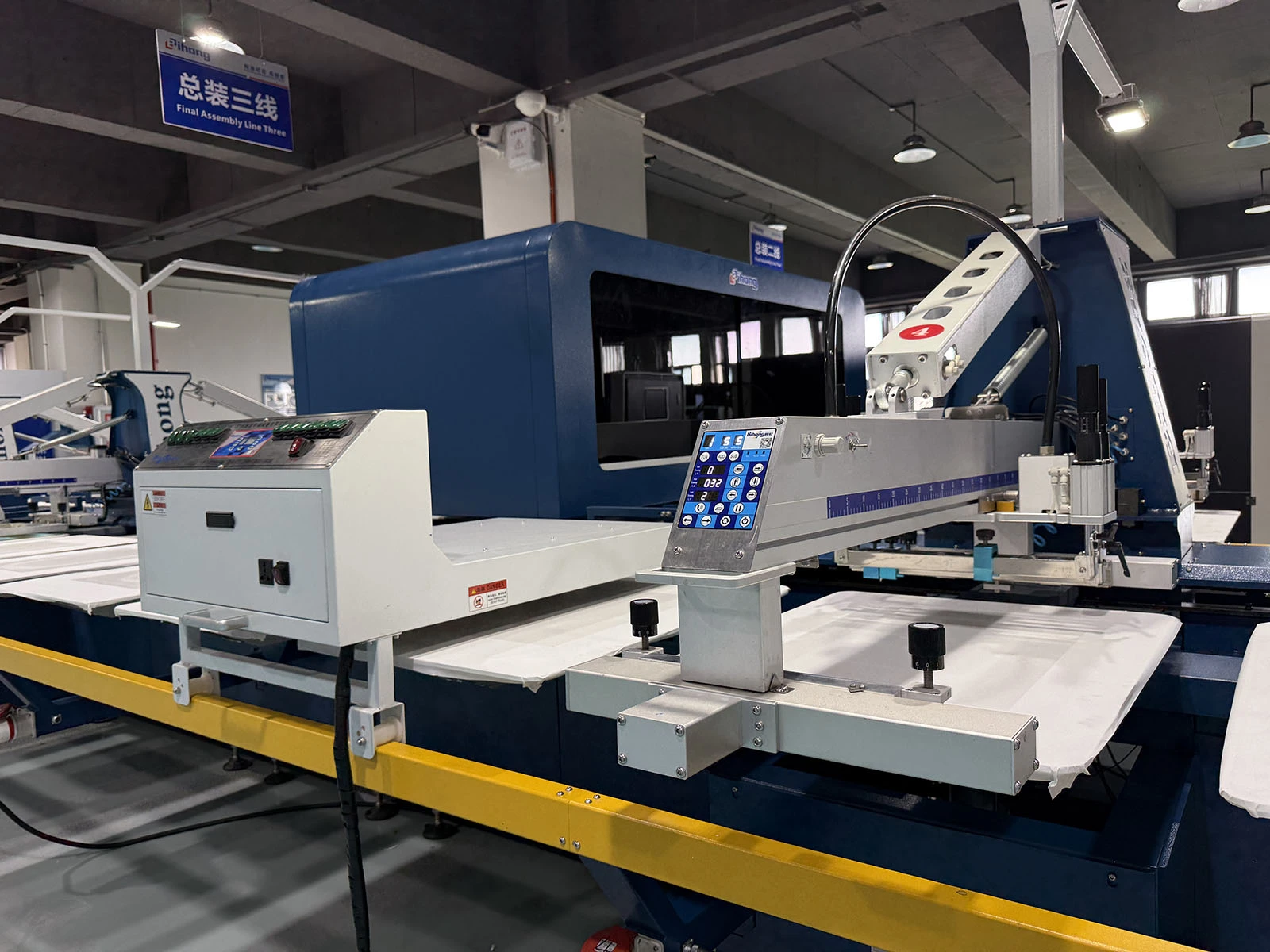 6 colors HYBRID Digital Automatic Screen Printing Press